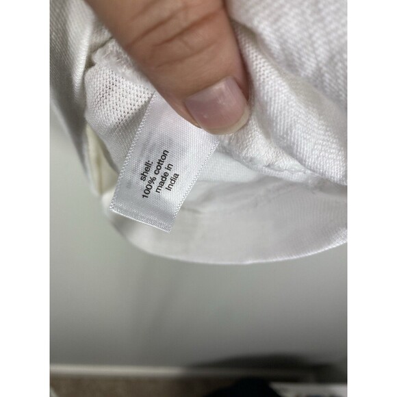 Lane Bryant 26/28 4X Women's White Top Short Sleeve Cotton Button Detail NWT - Picture 8 of 8